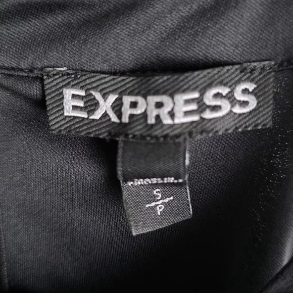 Express Black Embellished Halter Top, Size Small - Picture 4 of 4